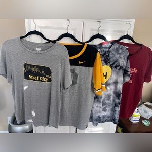 Bundle of four Pittsburgh tees